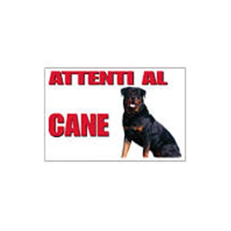 CARTELLO ATTENTI AL CANE ROTTWEILER 25X15 CM TRIXIE